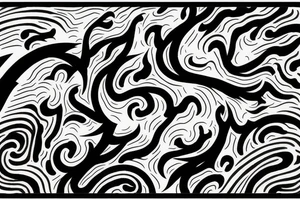 lightning strike phoenix, abstract japanese tattoo idea