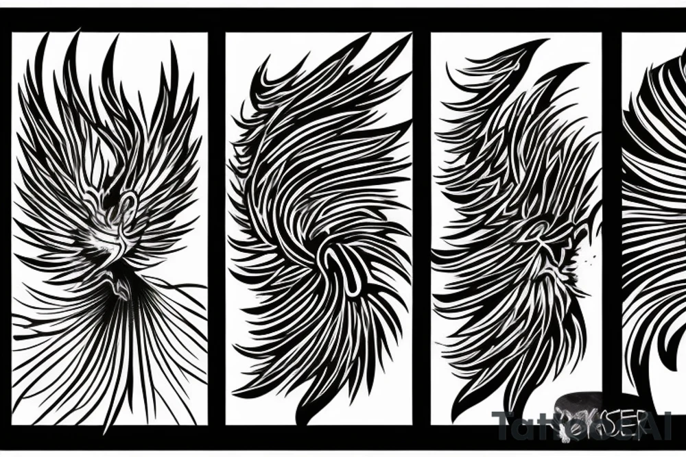 phoenix on fire, made of lightning, abstract tattoo idea phoenix on fire, made of lightning, abstract tattoo idea