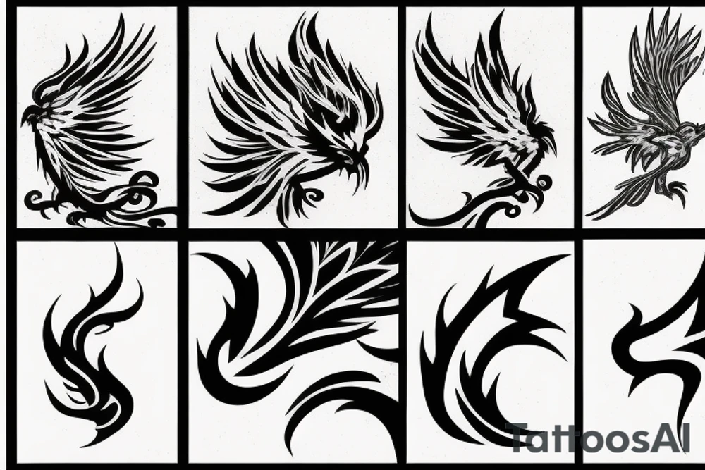 phoenix on fire, made of lightning, detailed tattoo idea phoenix on fire, made of lightning, detailed tattoo idea