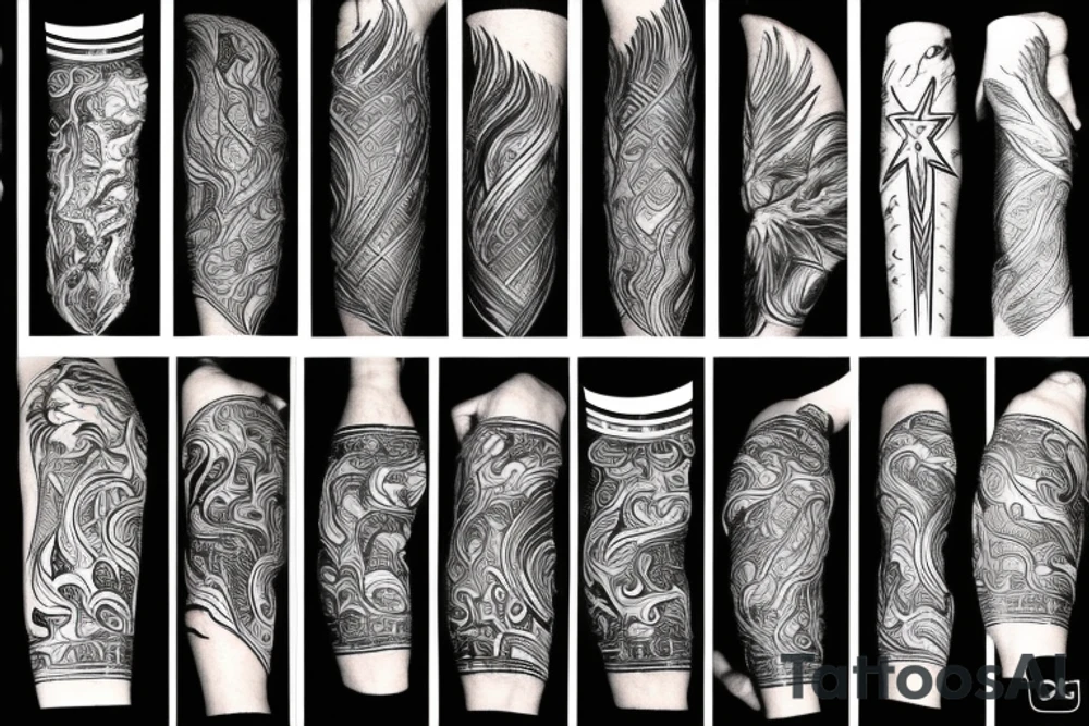 phoenix, lightning strike storm, fighting pharoah, detailed tattoo idea phoenix, lightning strike storm, fighting pharoah, detailed tattoo idea