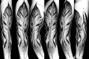 lightning strike storm, detailed, negative space, abstract shapes tattoo idea