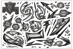 lightning strike storm, Phoenician, fire, war, achilles tattoo idea