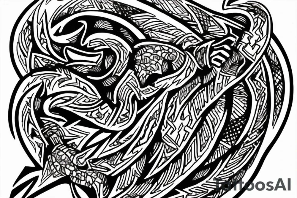 lightning strike storm, Phoenician, fire, war, achilles, words "sami" tattoo idea