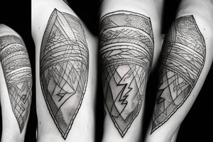 lightning strike storm, Phoenician, fire, war, achilles, words "sami" tattoo idea