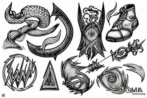 lightning strike storm, Phoenician, fire, war, achilles tattoo idea
