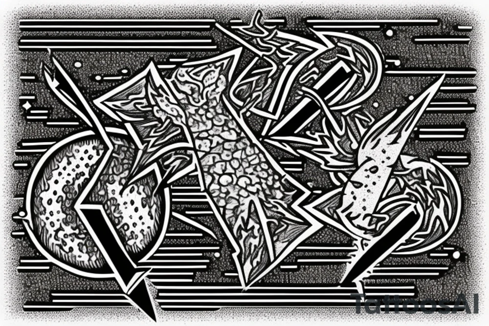 lightning strike storm, Phoenician, fire, war, Sisyphus tattoo idea