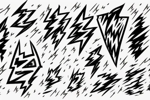 lightning, grunge, realism, negative space, lightning storm, lightning bolt tattoo idea