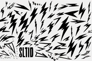 lightning, realism, negative space, lightning storm, lightning bolt tattoo idea