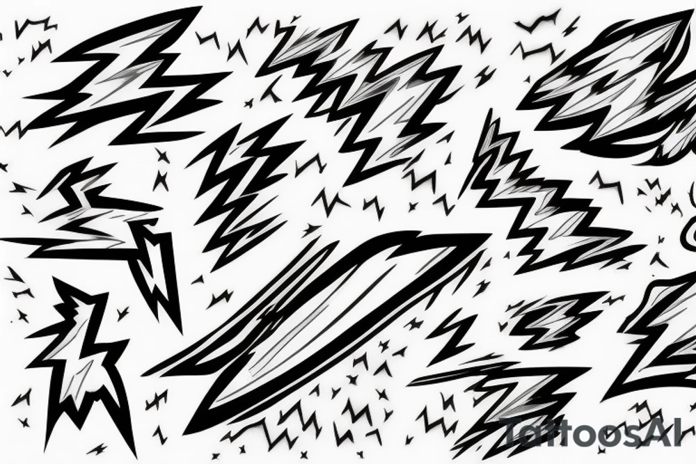 lightning, realism, negative space, lightning storm, lightning bolt tattoo idea