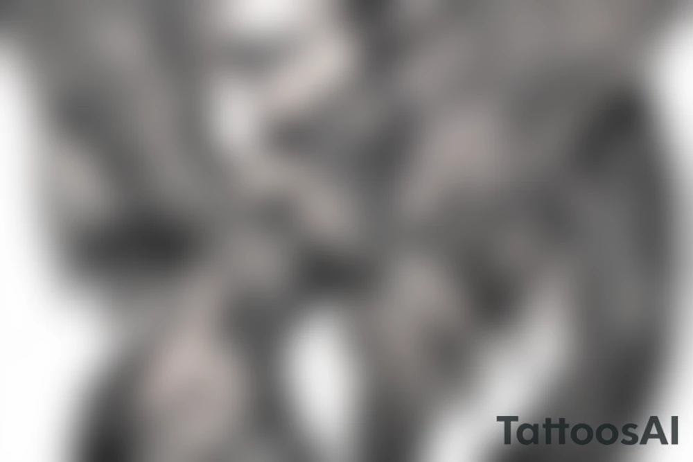 lightning, winged angel, realism, detailed tattoo idea