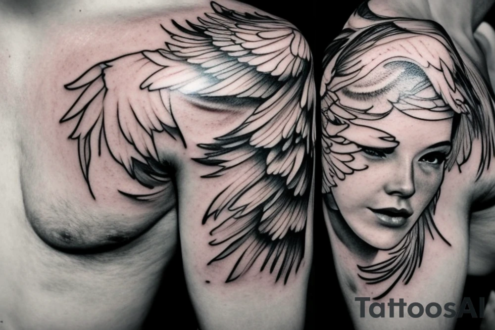 lightning, icarus, realism, detailed, minimal tattoo idea lightning, icarus, realism, detailed, minimal tattoo idea