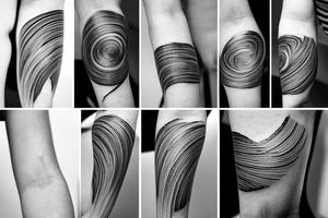 abstract shapes, lightning strike, minimal lines, fine detail tattoo idea
