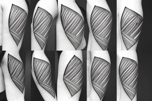 abstract shapes, lightning strike, minimal thin lines, fine detail tattoo idea