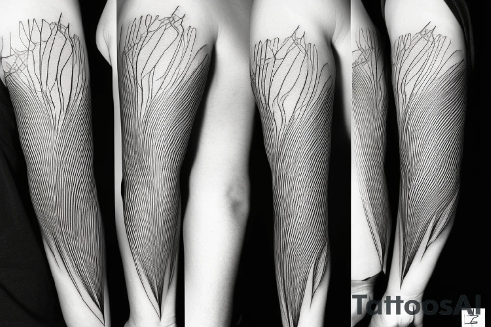 abstract shapes, lightning strike, minimal thin lines, fine detail tattoo idea