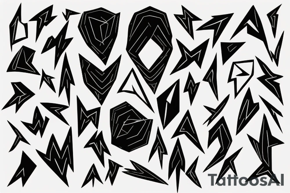 abstract art, thin lines, negative space, lightning tattoo idea abstract art, thin lines, negative space, lightning tattoo idea