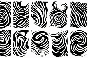 abstract art, thin lines, negative space, lightning tattoo idea