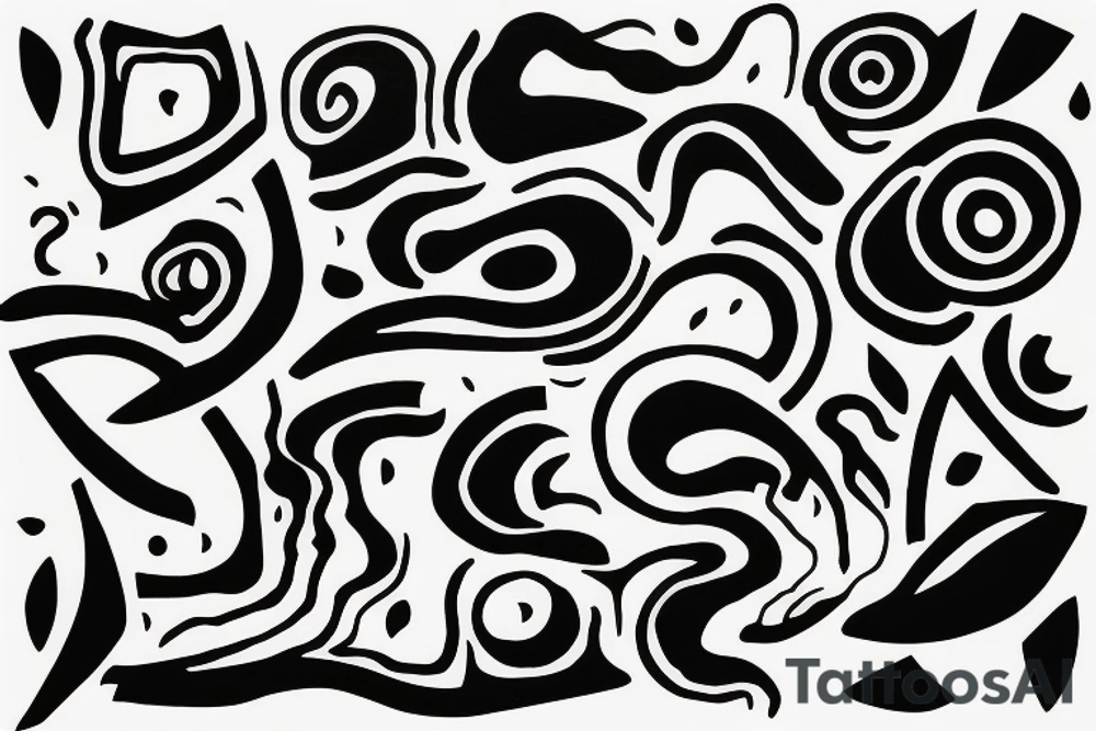 abstract art, thin lines, negative space, lightning tattoo idea