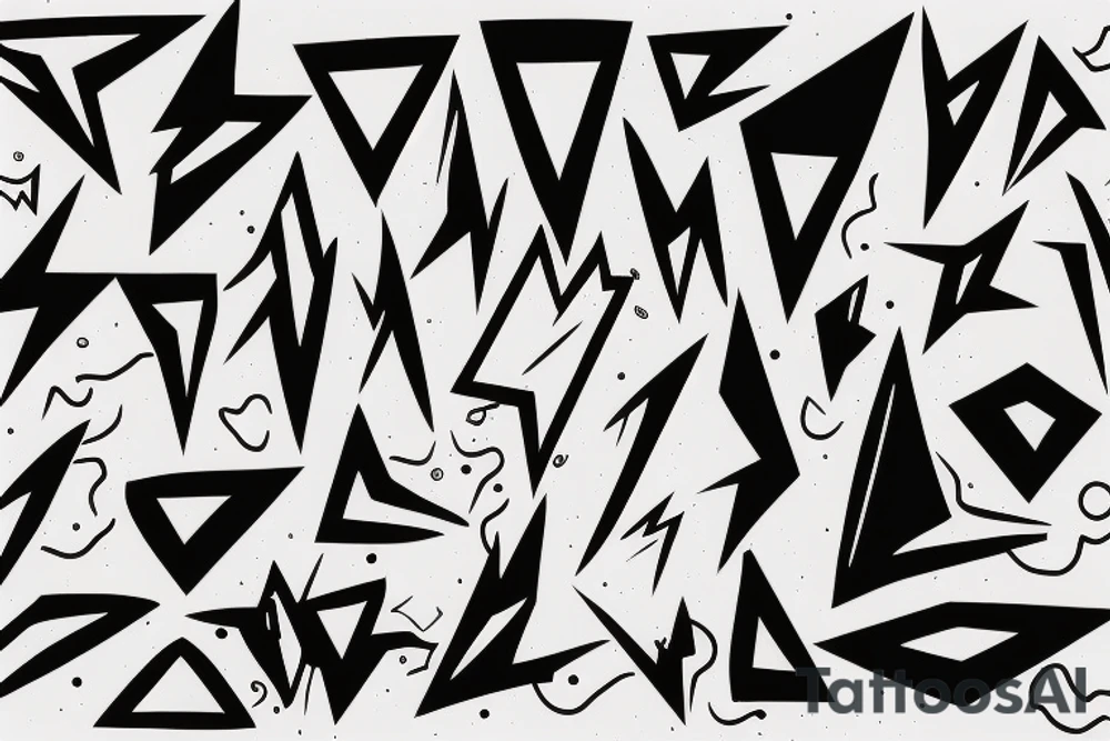 abstract art, thin lines, negative space, lightning tattoo idea abstract art, thin lines, negative space, lightning tattoo idea