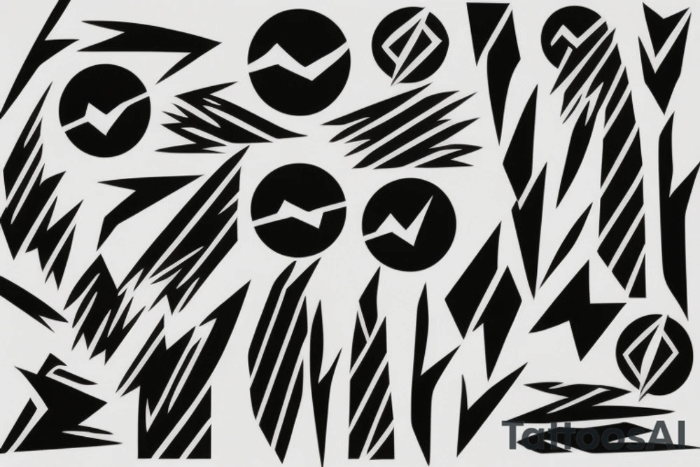 abstract art, thin lines, negative space, lightning tattoo idea abstract art, thin lines, negative space, lightning tattoo idea