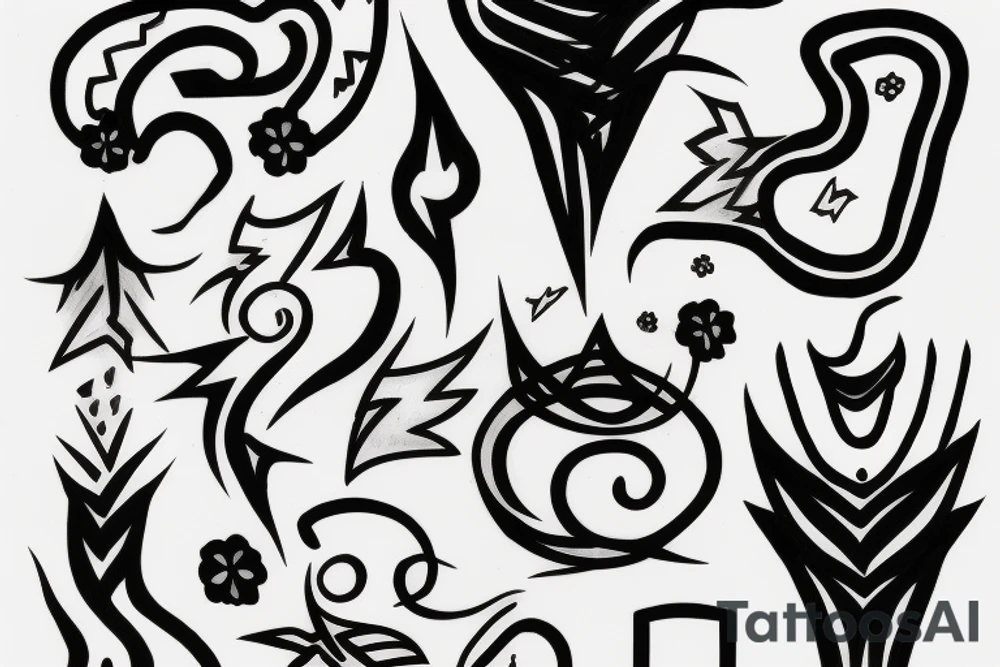abstract art, thin lines, negative space, lightning tattoo idea abstract art, thin lines, negative space, lightning tattoo idea