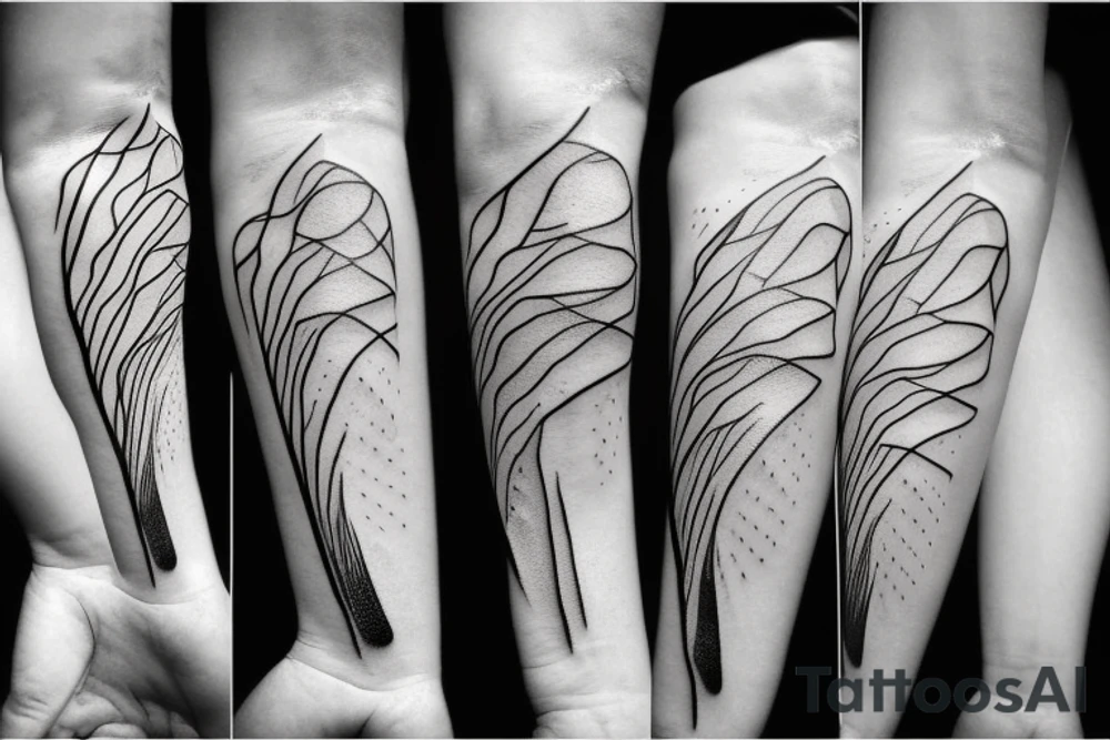 abstract art, thin lines, negative space, lightning tattoo idea abstract art, thin lines, negative space, lightning tattoo idea