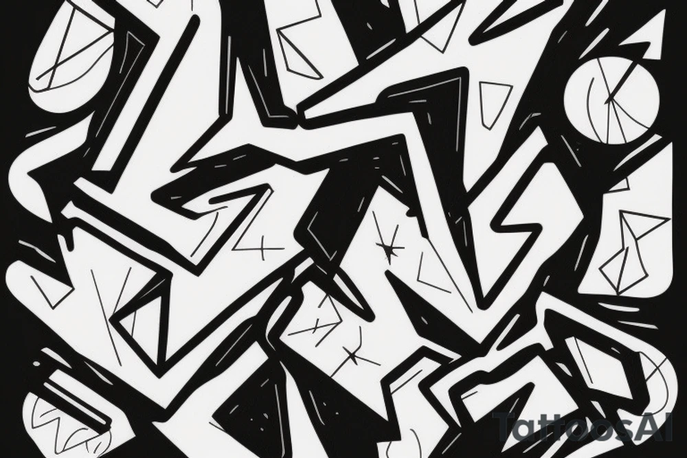 abstract art, thin lines, negative space, lightning tattoo idea abstract art, thin lines, negative space, lightning tattoo idea