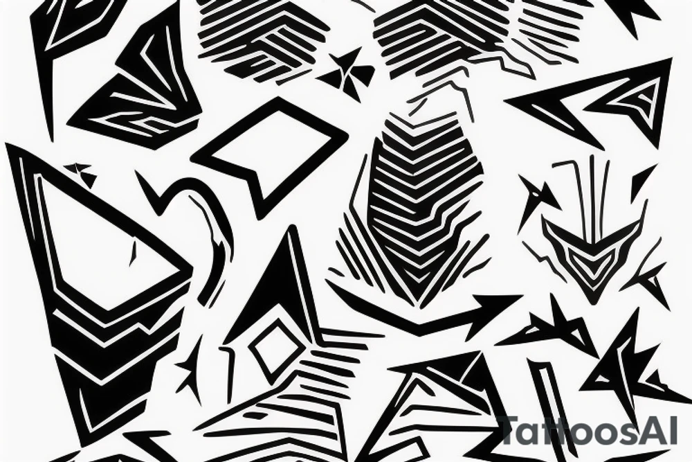 abstract art, thin lines, negative space, lightning tattoo idea abstract art, thin lines, negative space, lightning tattoo idea