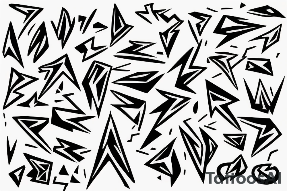 abstract art, thin lines, negative space, lightning tattoo idea abstract art, thin lines, negative space, lightning tattoo idea