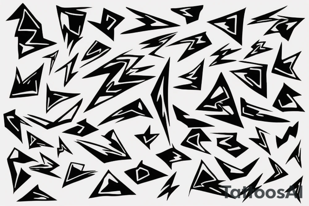 abstract art, thin lines, negative space, lightning tattoo idea abstract art, thin lines, negative space, lightning tattoo idea