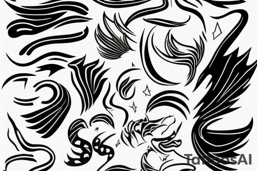 abstract art, thin lines, negative space, lightning, icarus tattoo idea abstract art, thin lines, negative space, lightning, icarus tattoo idea