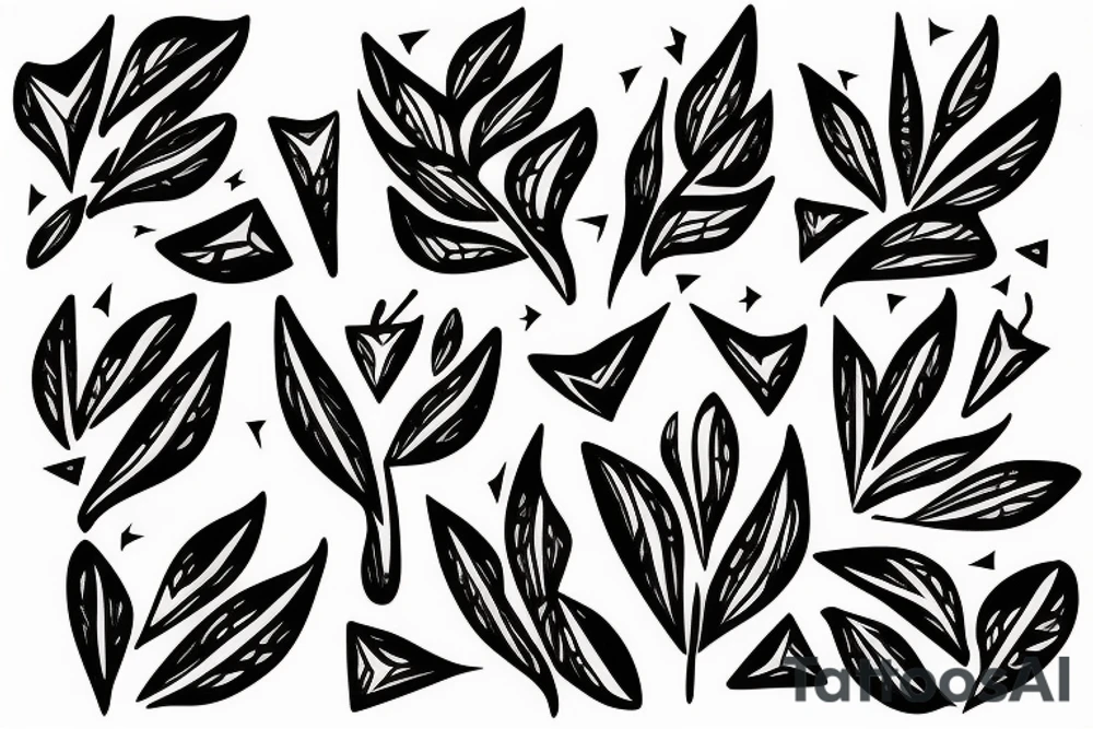 abstract art, thin lines, negative space, lightning, olive branch tattoo idea abstract art, thin lines, negative space, lightning, olive branch tattoo idea
