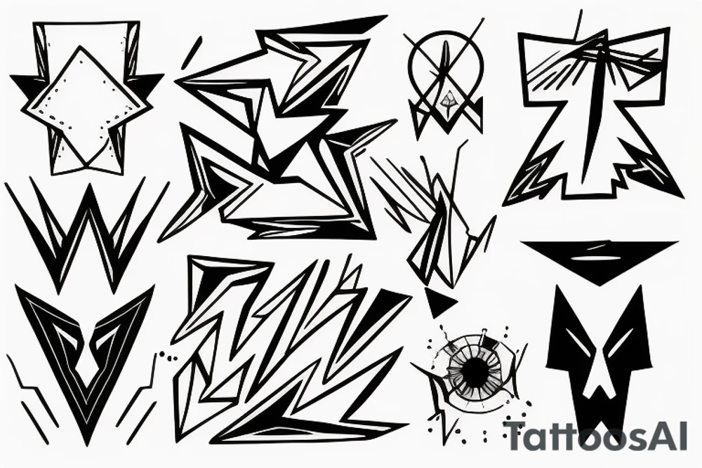 abstract art, thin lines, negative space, lightning, icarus, symmetrical tattoo idea abstract art, thin lines, negative space, lightning, icarus, symmetrical tattoo idea