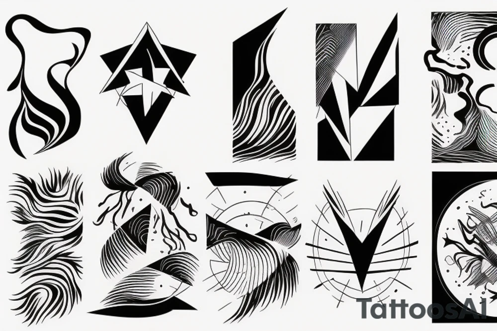 abstract art, thin lines, negative space, lightning, icarus, symmetrical tattoo idea abstract art, thin lines, negative space, lightning, icarus, symmetrical tattoo idea