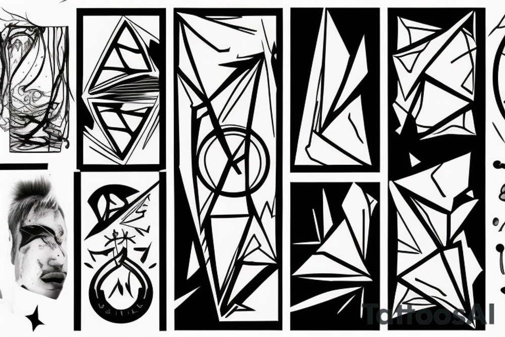 abstract art, thin lines, negative space, lightning, icarus, symmetrical tattoo idea abstract art, thin lines, negative space, lightning, icarus, symmetrical tattoo idea
