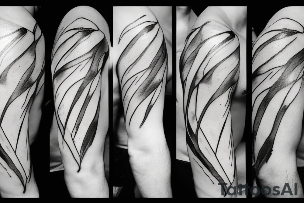 lightning, minimal, thin lines, detail, abstract random lines, luxurious, icarus tattoo idea
