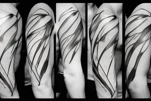 lightning, minimal, thin lines, detail, abstract random lines, luxurious, icarus tattoo idea
