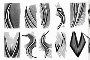 lightning, minimal, thin lines, detail, abstract random lines, luxurious, icarus tattoo idea