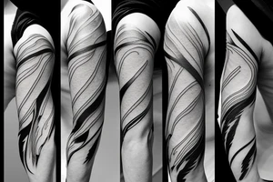lightning, minimal, thin lines, detail, abstract random lines, luxurious, icarus tattoo idea