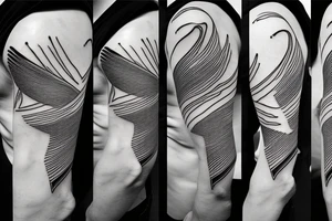 lightning, minimal, thin lines, detail, abstract random lines, luxurious, icarus tattoo idea