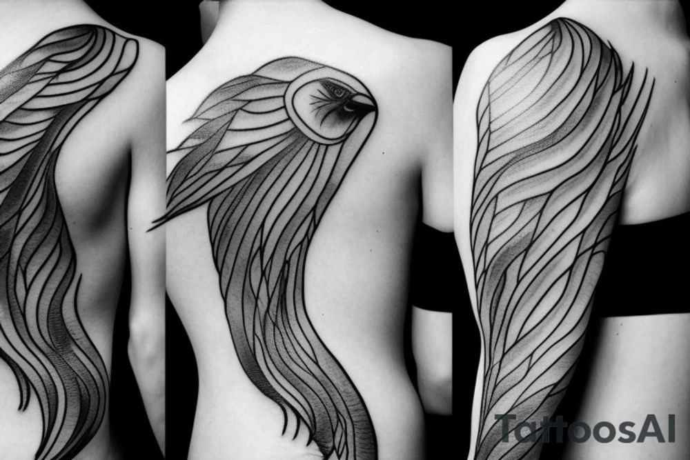 lightning, minimal, thin lines, detail, abstract random lines, luxurious, icarus tattoo idea