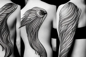 lightning, minimal, thin lines, detail, abstract random lines, luxurious, icarus tattoo idea