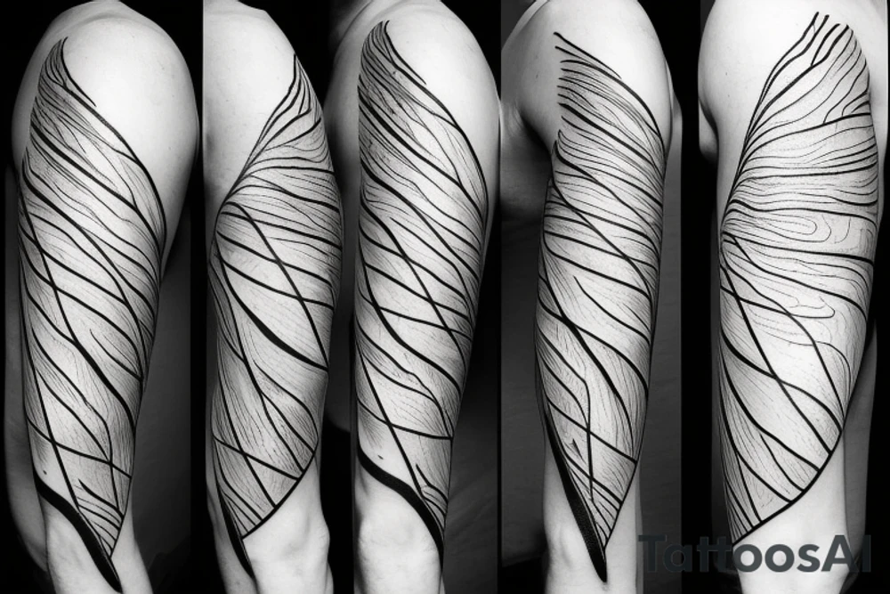 lightning, minimal, thin lines, detail, abstract random lines, icarus tattoo idea