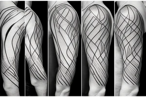 lightning, minimal, thin lines, detail, abstract random lines, icarus tattoo idea