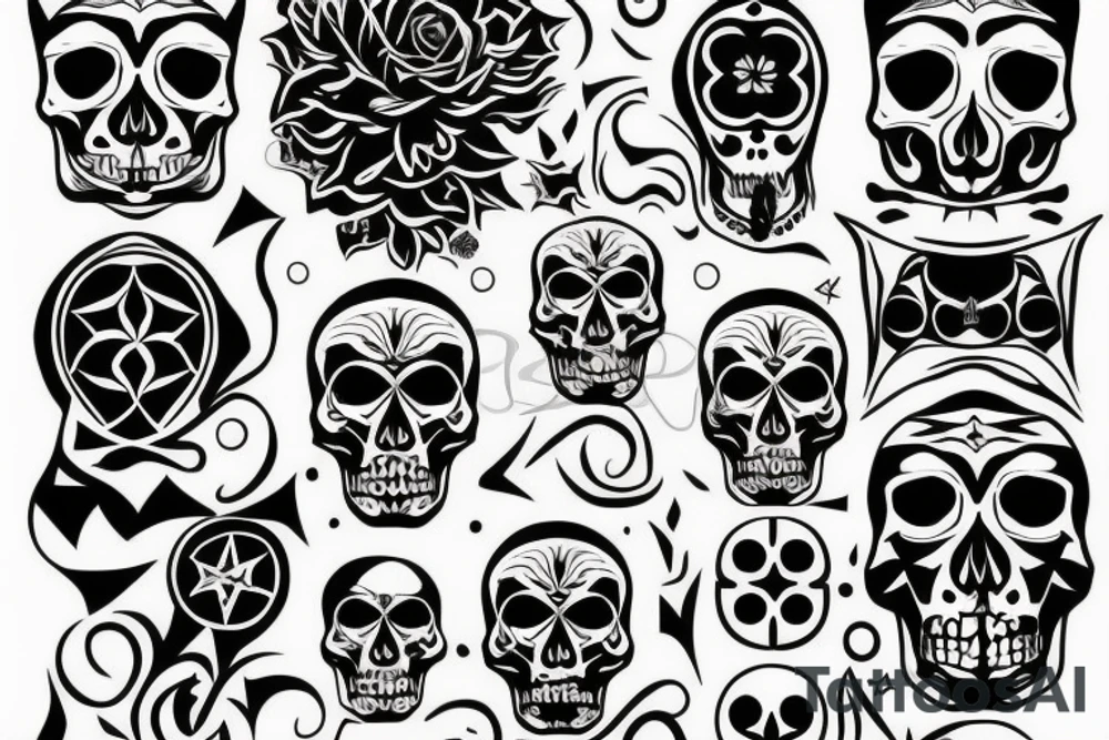 Skull tattoo idea
