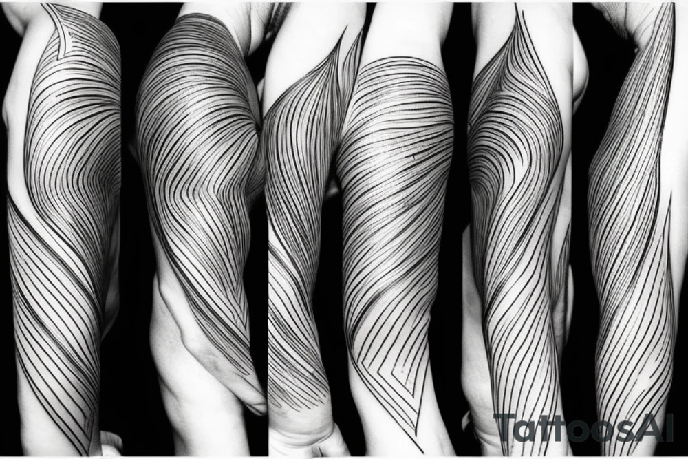 lightning, minimal, thin lines, detail, abstract random lines, icarus tattoo idea