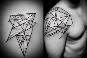 lightning, minimal, thin lines, detail, abstract random lines, icarus, Phoenician tribal tattoo idea