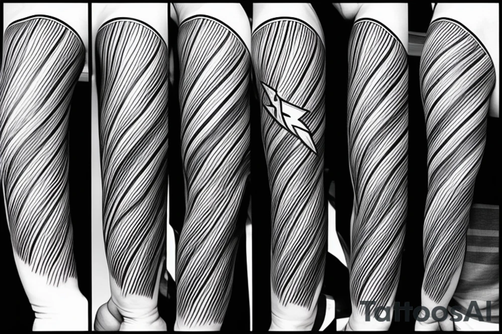 lightning, minimal, thin lines, detail, abstract random lines, icarus, Phoenician tribal tattoo idea