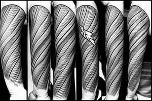 lightning, minimal, thin lines, detail, abstract random lines, icarus, Phoenician tribal tattoo idea