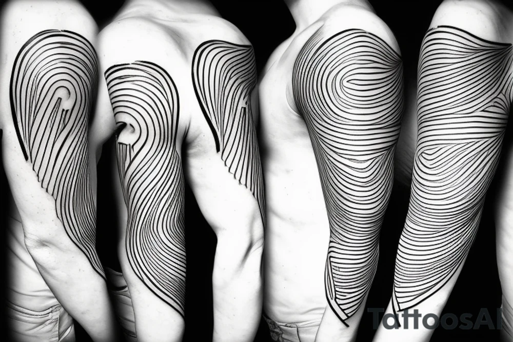 lightning, minimal, thin lines, detail, abstract random lines, icarus, Phoenician tribal tattoo idea