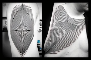 lightning, minimal, thin lines, detail, abstract random lines, icarus, Phoenician tribal tattoo idea